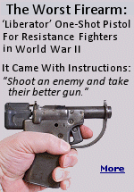 The FP-45 was secretly called the Liberator. Its purpose was to help insurgents or resistance fighters in occupied areas. The gun was only single shot, made out of sheet metal. No rifled barrel or magazine. It was believed that its crude and ineffective design would be ignored by the enemy. Moreover, the mere presence of a liberator would hopefully damage enemy morale, knowing that the insurgents may have a firearm. 
